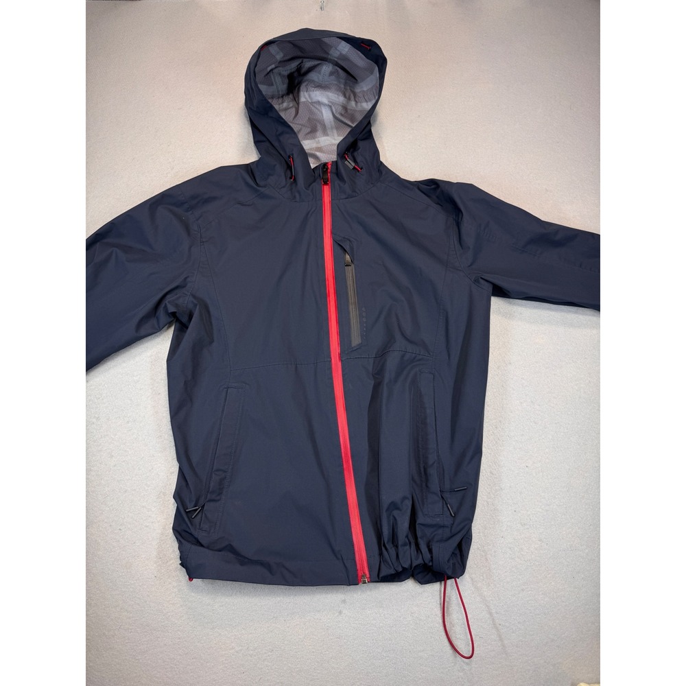 Chick-fil-A Team Style Oobe Waterproof Rain Jacket Navy Blue Mens Small